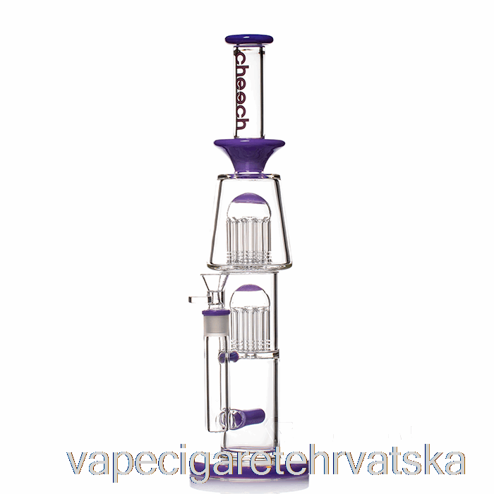 Vape Cigarete Cheech Staklo Dual Tree Inline Bong Purple